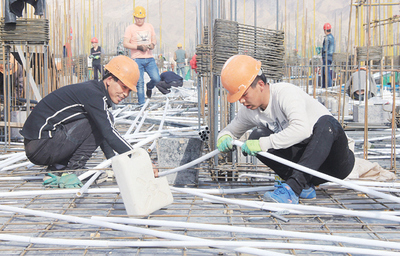 棚改安置房加紧建设中